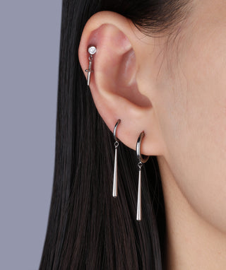 Titanium Waterdrop Hoop - OumoJewelry