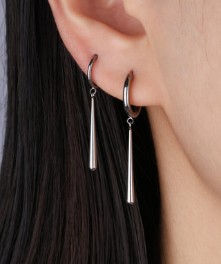 Titanium Waterdrop Hoop - OumoJewelry
