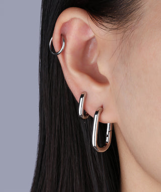 Basic U-Shaped Hoops - OumoJewelry
