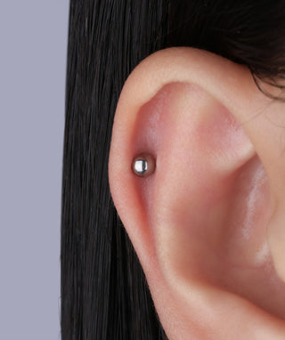 Titanium Simple Flatback Stud - OumoJewelry
