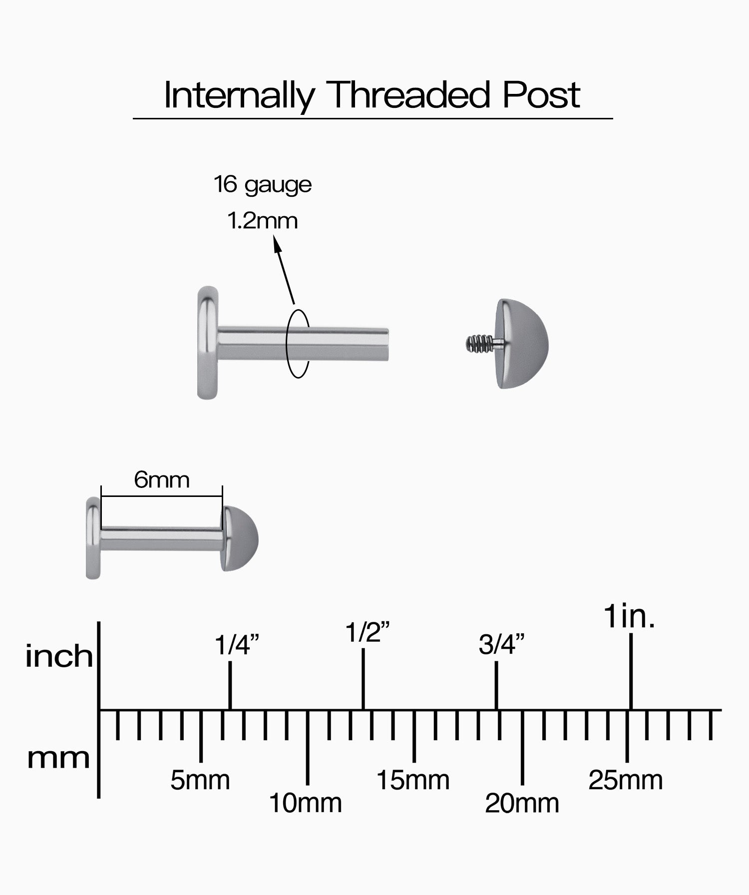 Titanium Simple Stud