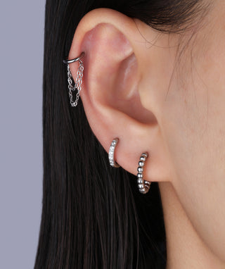 Beaded Hoop Earrings - OumoJewelry