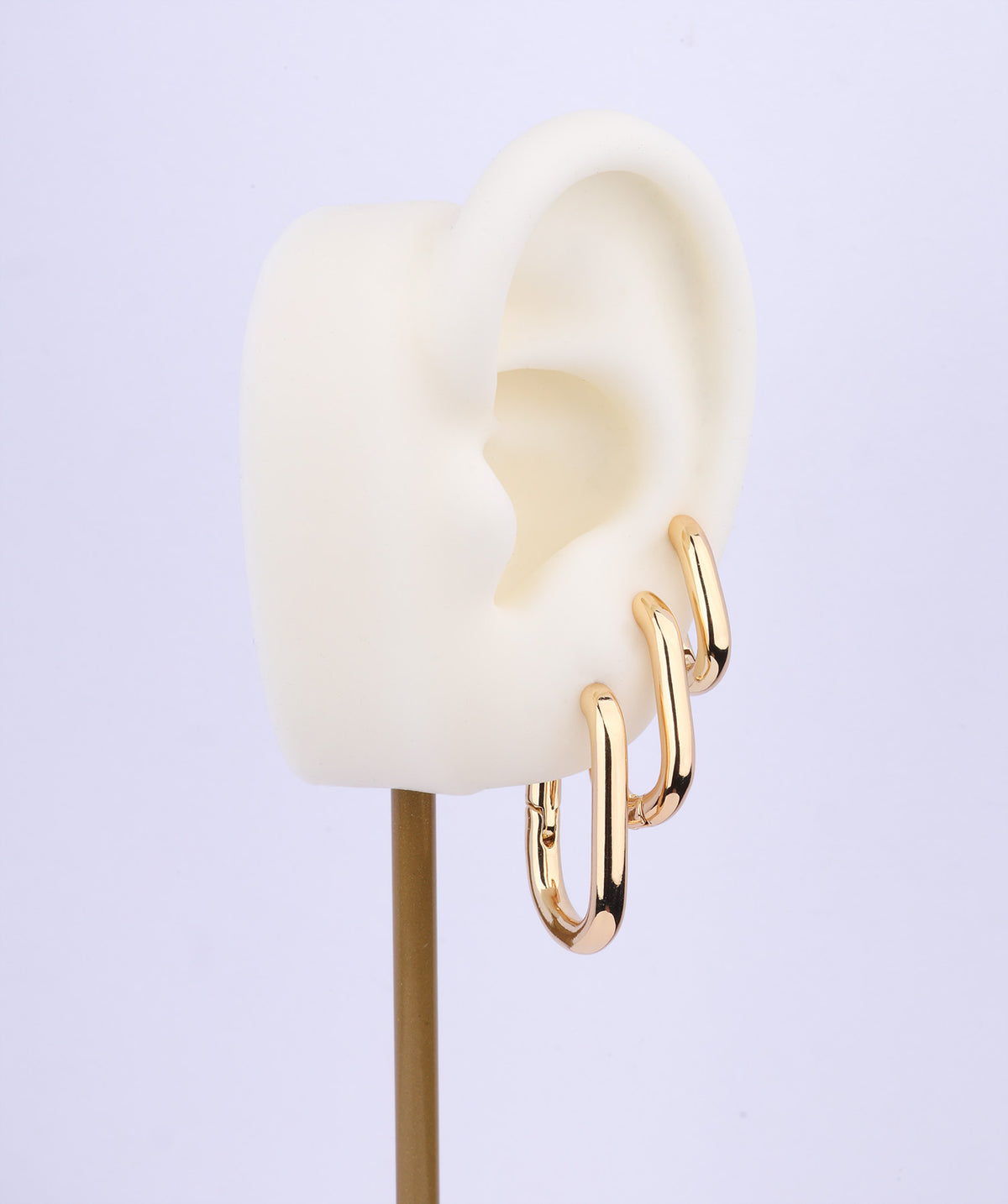 Basic U-Shaped Hoops - Brass - Oumo Jewelry