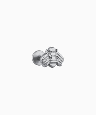 Titanium Bee Flatback Stud 🐝 - OumoJewelry