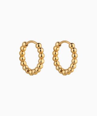 Beaded Hoop Earrings - OumoJewelry