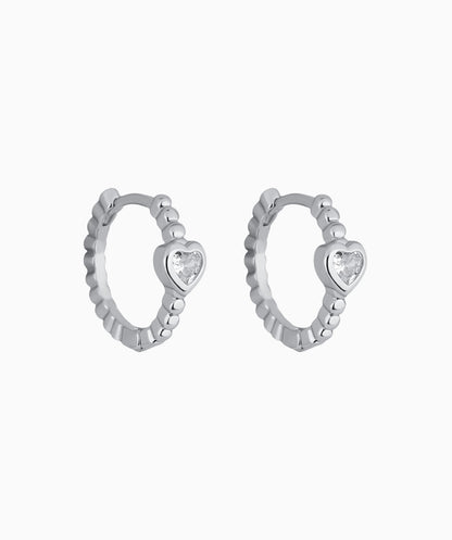 Sparkling Heart Hoops