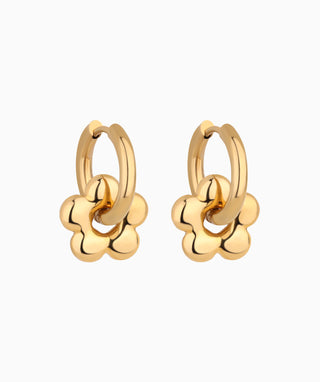 Lovely Puffed Flower Drops - OumoJewelry
