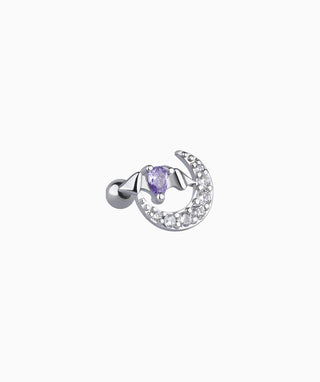 Moon Bat Stud - OumoJewelry