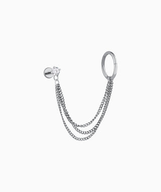 Triple Chain Earring - OumoJewelry