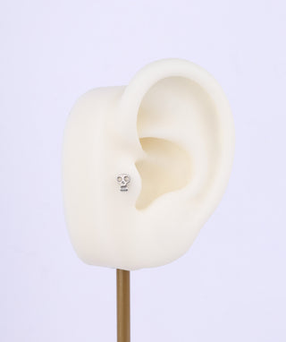 Titanium Hollow Skull Flatback Stud - OumoJewelry