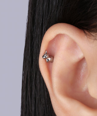 Titanium Guinea Pig Flatback Stud - OumoJewelry