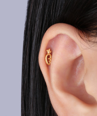 Cute Carrot Flatback Stud 🥕 - OumoJewelry