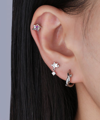 Charm Planet Stud 🪐 - OumoJewelry