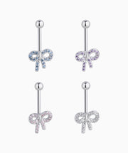 Bow Vertical Helix Stud - Stainless Steel - Vertical Helix - Oumo Jewelry