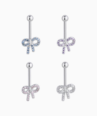 Bow Vertical Helix Stud - OumoJewelry