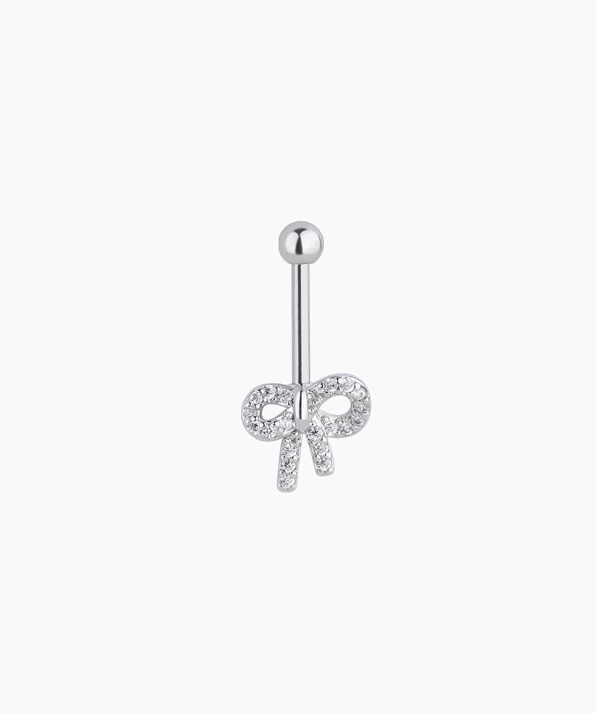 Bow Vertical Helix Stud - Stainless Steel - Vertical Helix - Oumo Jewelry