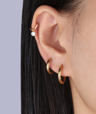Classic Twist Hoop Earrings - OumoJewelry