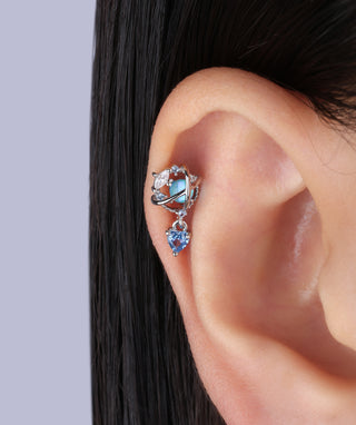 Planet Love Drop Stud - OumoJewelry