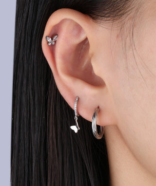 Classic Twist Hoop Earrings - OumoJewelry