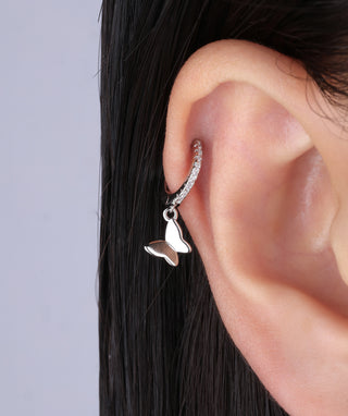 Sparkling Butterfly Drop - OumoJewelry
