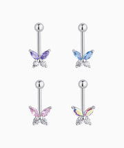 Butterfly Vertical Helix Stud - Stainless Steel - Vertical Helix - Oumo Jewelry