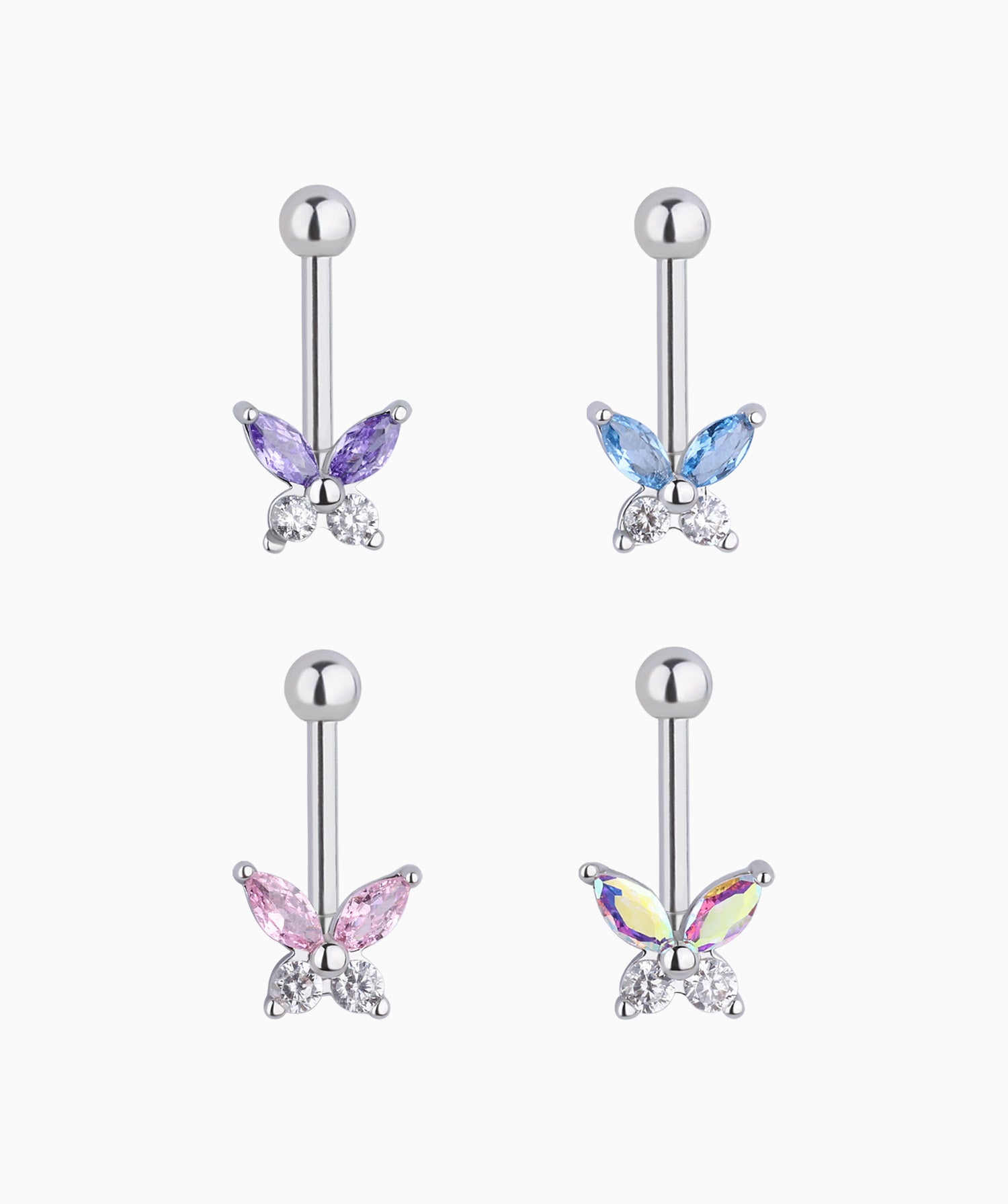 Butterfly Vertical Helix Stud