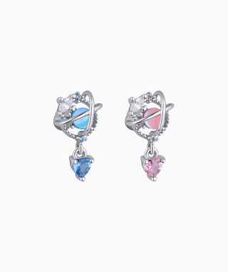 Planet Love Drop Stud - OumoJewelry