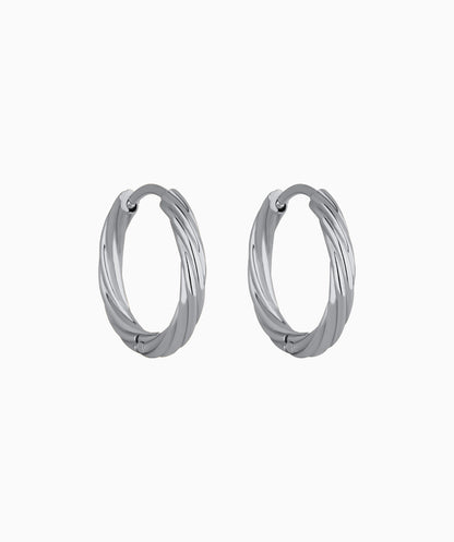 Classic Twist Hoop Earrings