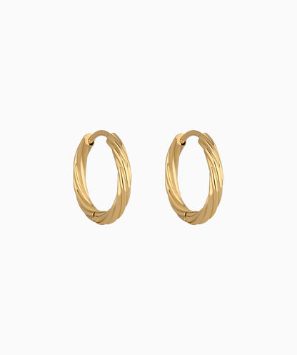 Classic Twist Hoop Earrings