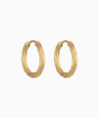 Classic Twist Hoop Earrings - OumoJewelry
