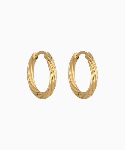 Classic Twist Hoop Earrings