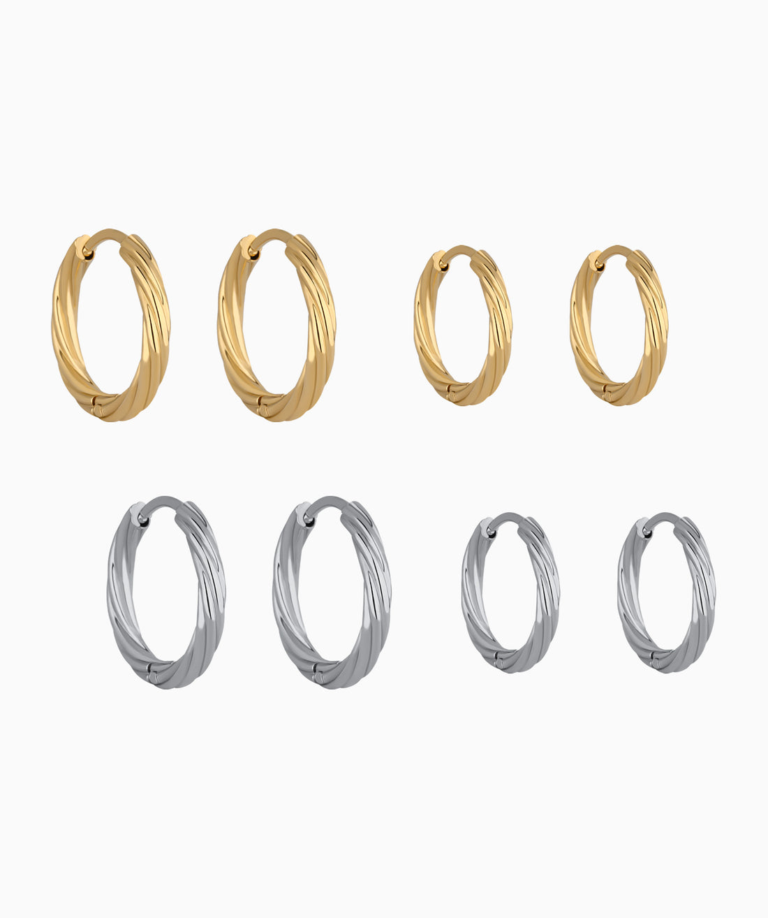 Classic Twist Hoop Earrings