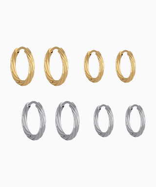 Classic Twist Hoop Earrings - OumoJewelry