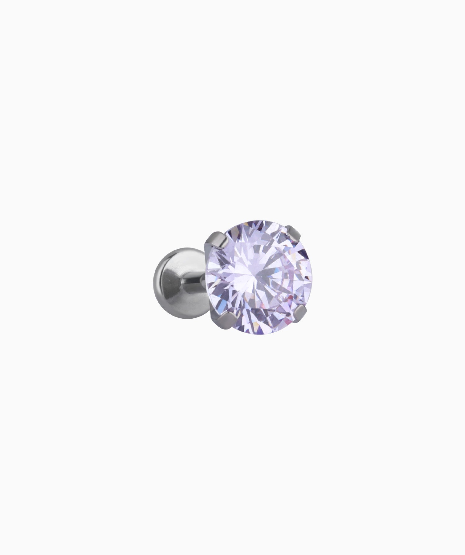 Titanium Charm Gemstones Stud