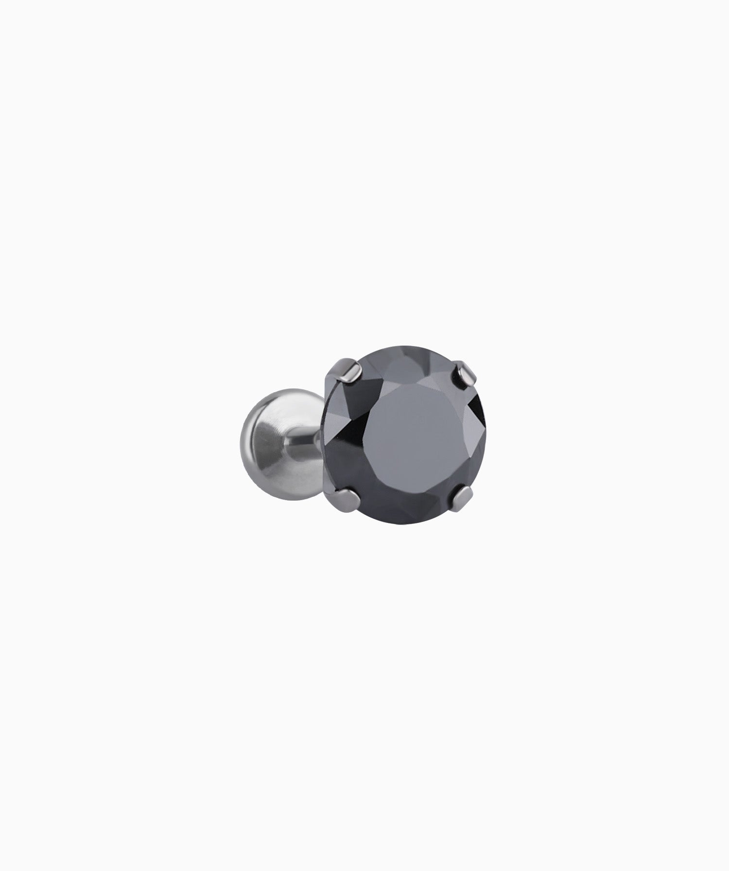 Titanium Charm Gemstones Stud