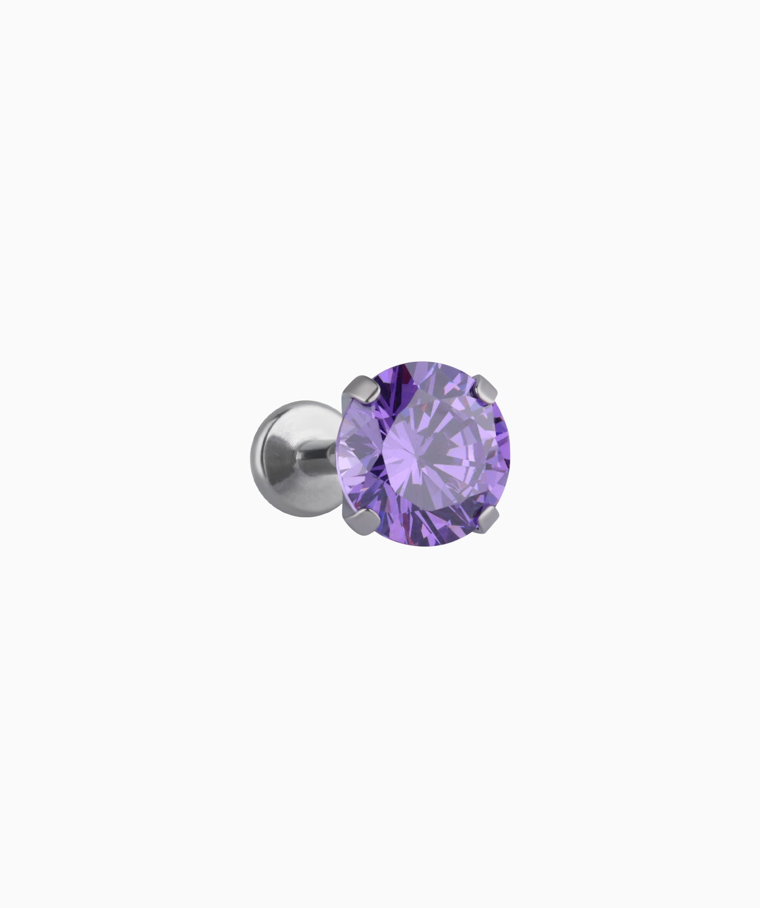 Titanium Charm Gemstones Stud