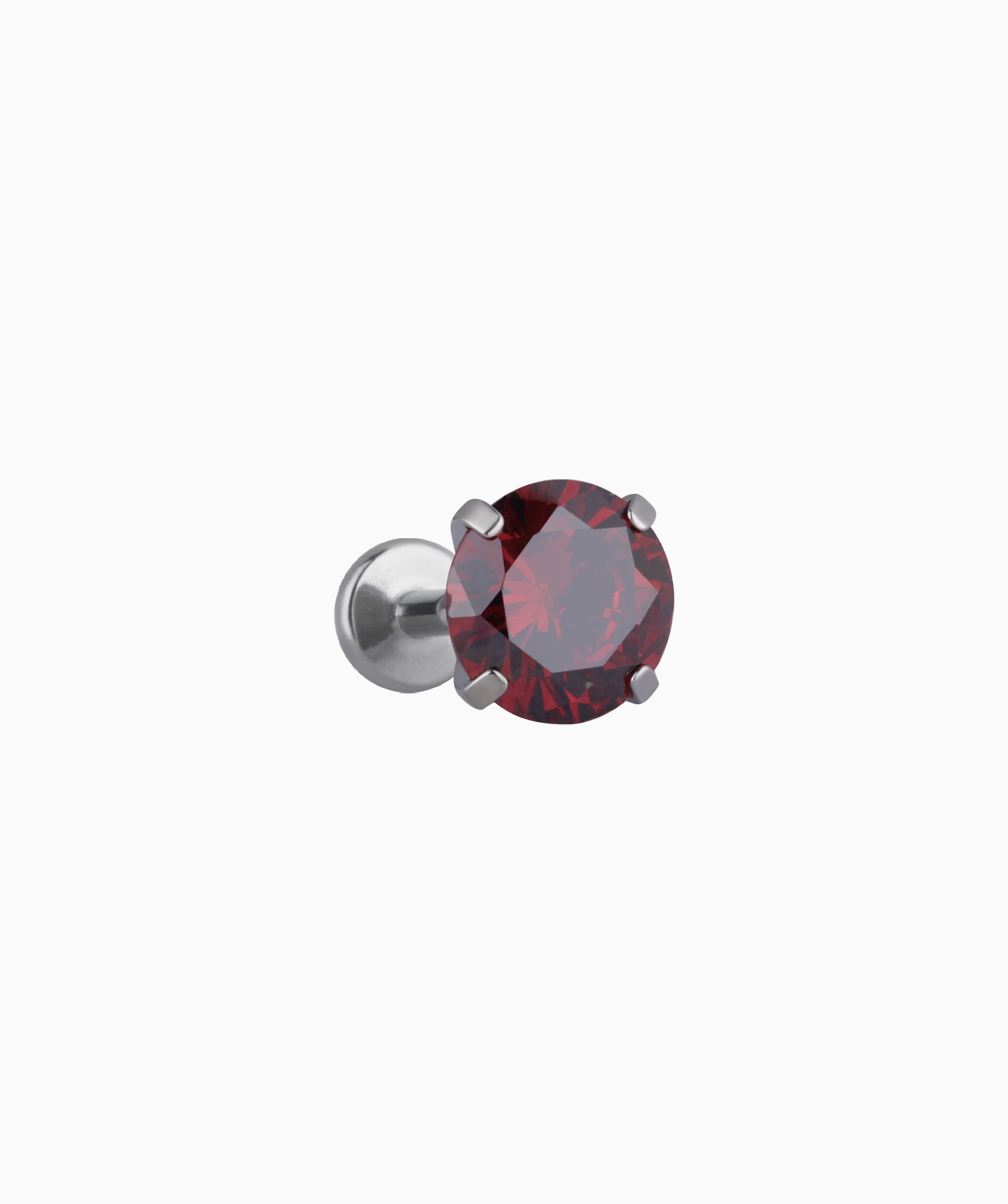 Titanium Charm Gemstones Stud