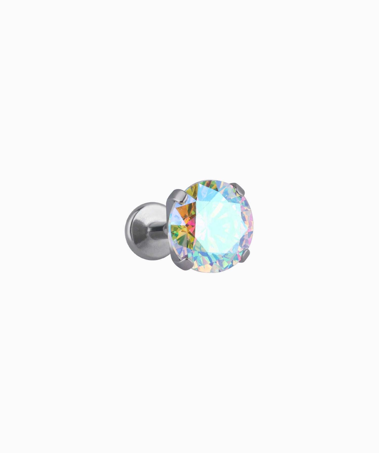 Titanium Charm Gemstones Stud