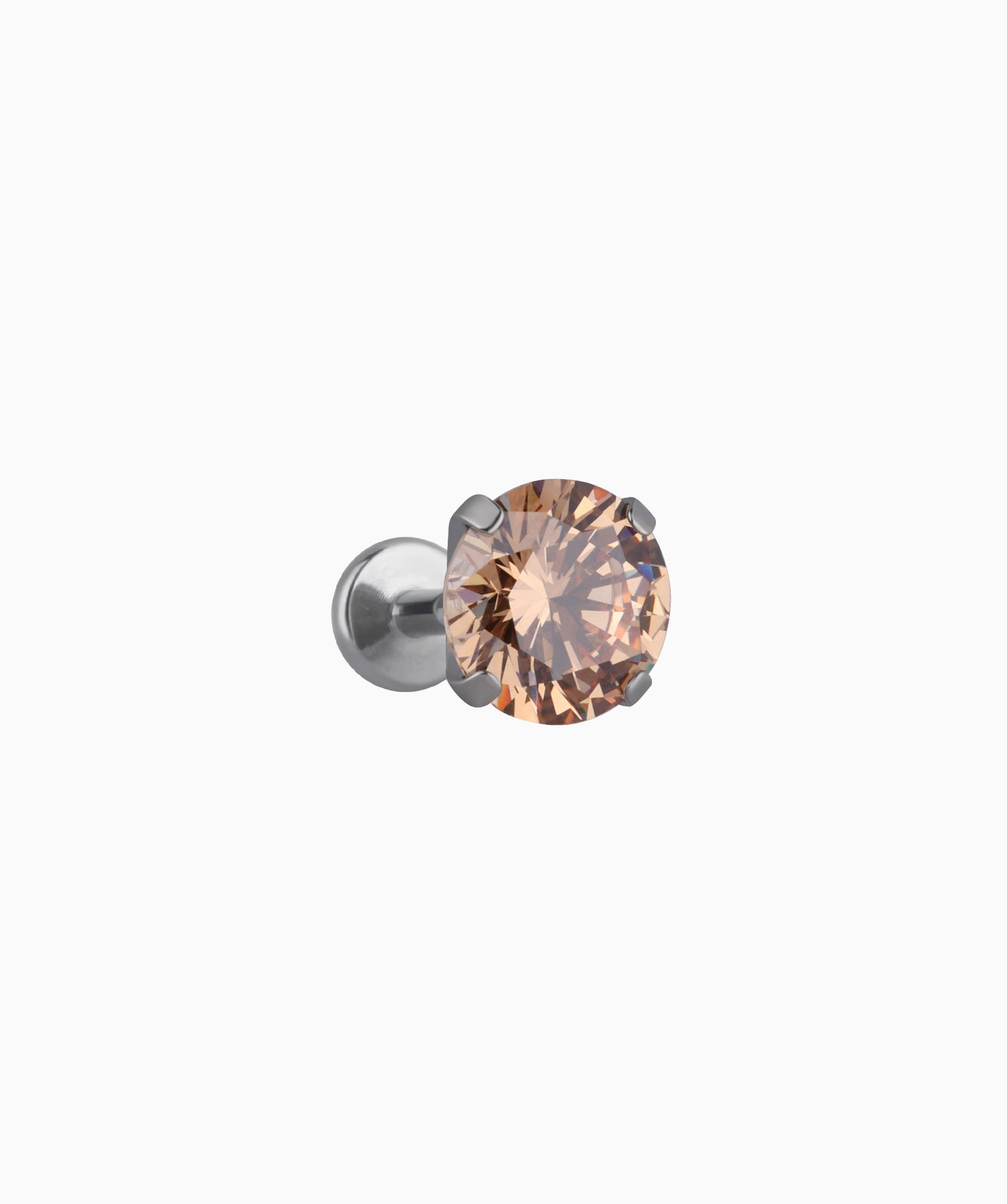 Titanium Charm Gemstones Stud