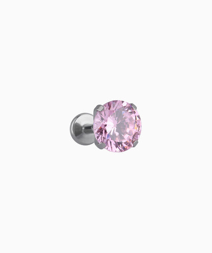 Titanium Charm Gemstones Stud