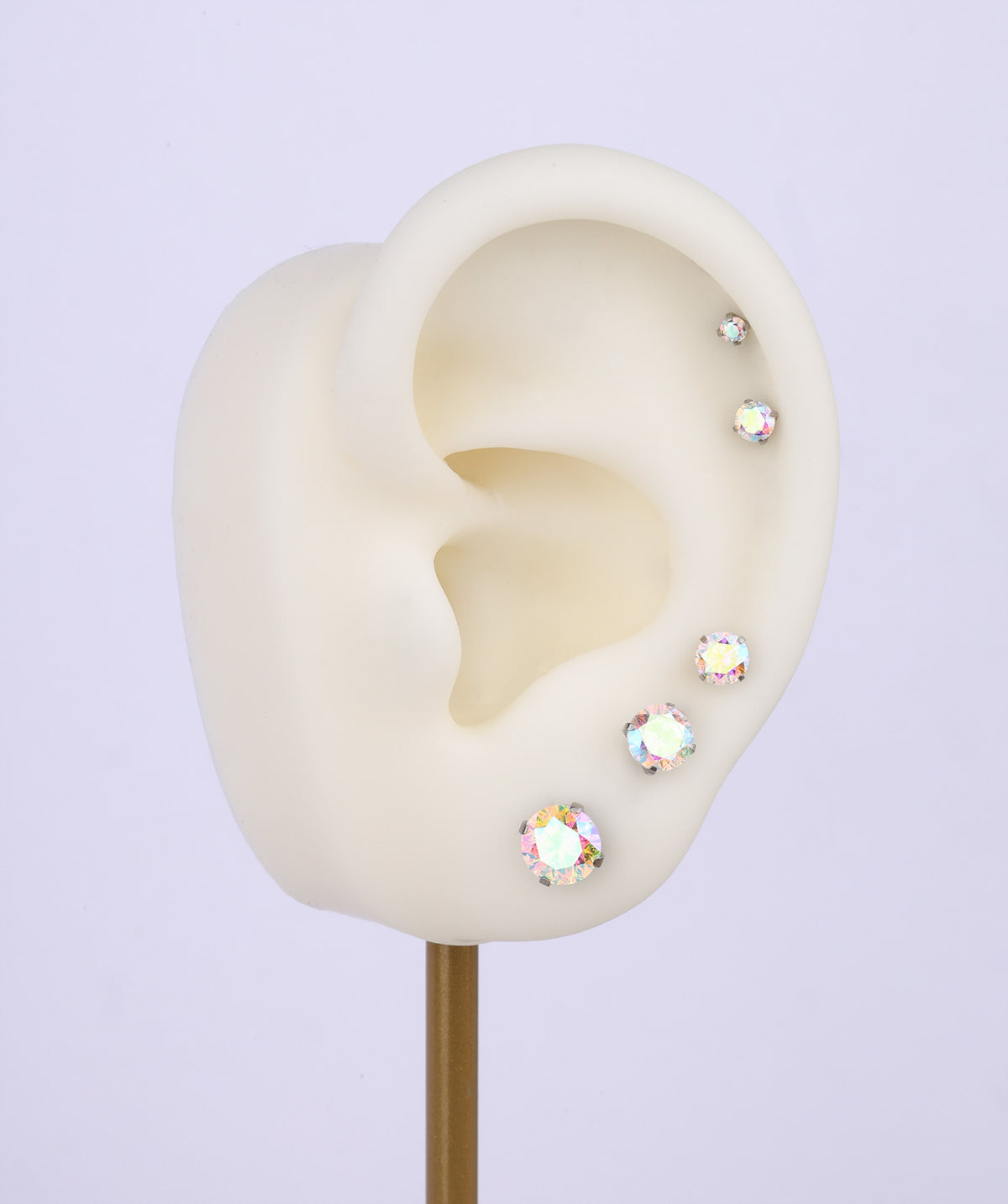 Titanium Internal Threaded Flatback Stud - Titanium - Helix, Forward Helix, Upper Lobe - Oumo Jewelry