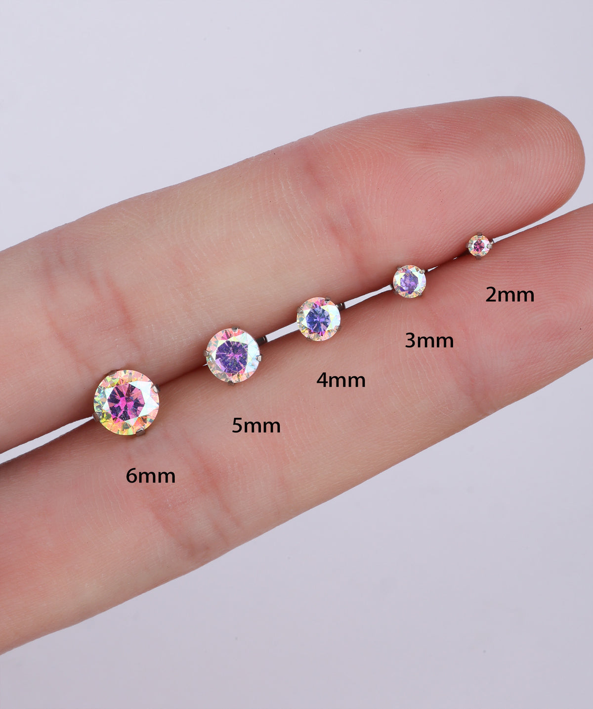 Titanium Internal Threaded Flatback Stud - Titanium - Helix, Forward Helix, Upper Lobe - Oumo Jewelry