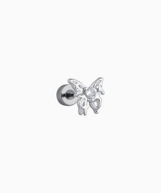 Loving Butterfly Flatback Stud - OumoJewelry