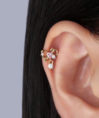 Sweet Love Bow Drop - OumoJewelry