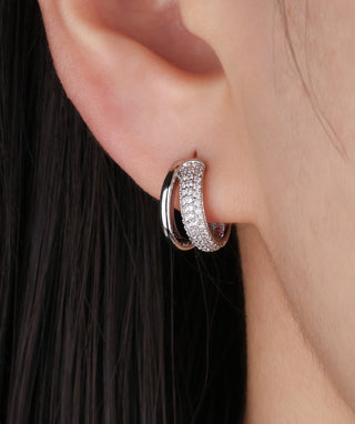 Shiny Huggie Hoops - OumoJewelry