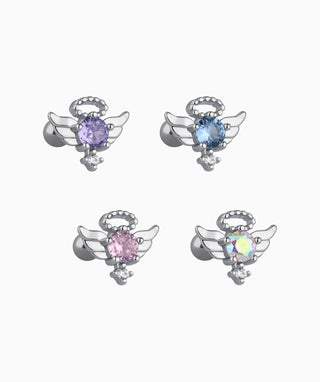 Angel Wings Stud - OumoJewelry