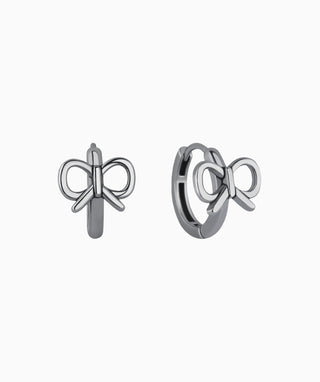 Cute Bow Hoop Earrings - OumoJewelry