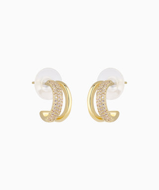 Shiny Huggie Hoops - OumoJewelry