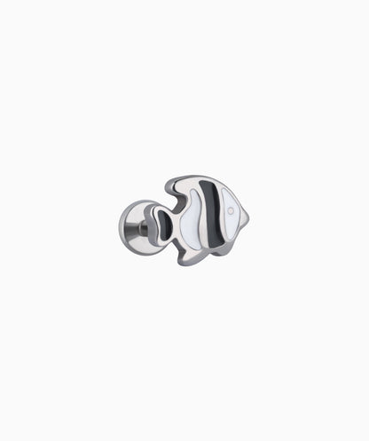 Enamel Fish Flatback Stud