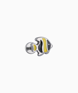 Enamel Fish Flatback Stud - OumoJewelry